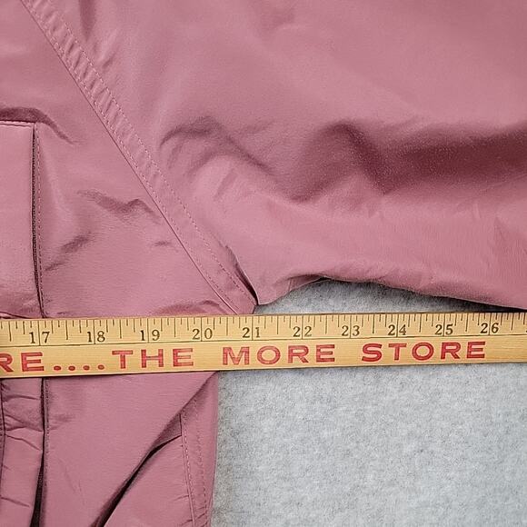 Vintage LL Bean Jacket Coat Sz M Pink Baxter State Parka Hooded Plaid Wool Lined - Picture 14 of 16